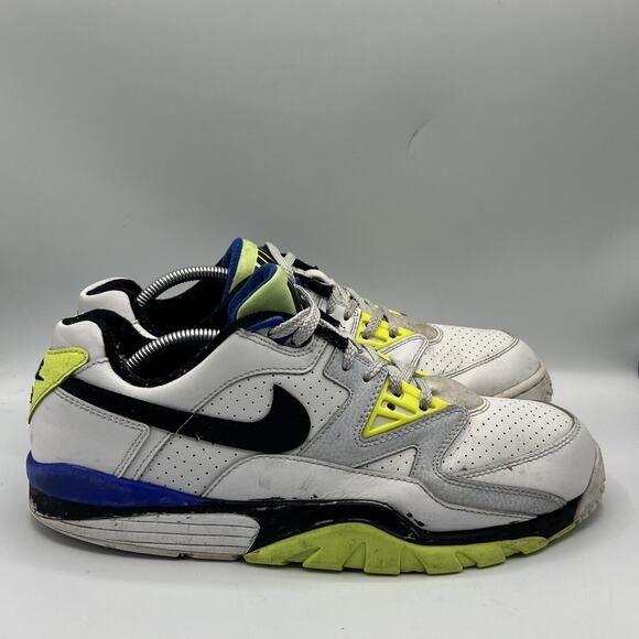 Nike Air Cross Trainer 3 Low Mens White/Black/Green/Blue FD0788-100 Size 12 - Picture 1 of 10